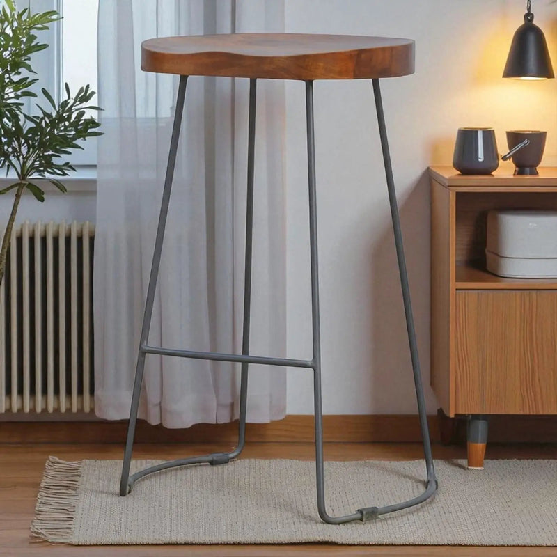 Chunky Bar Stool - Chestnut by Unique Piece Furniture