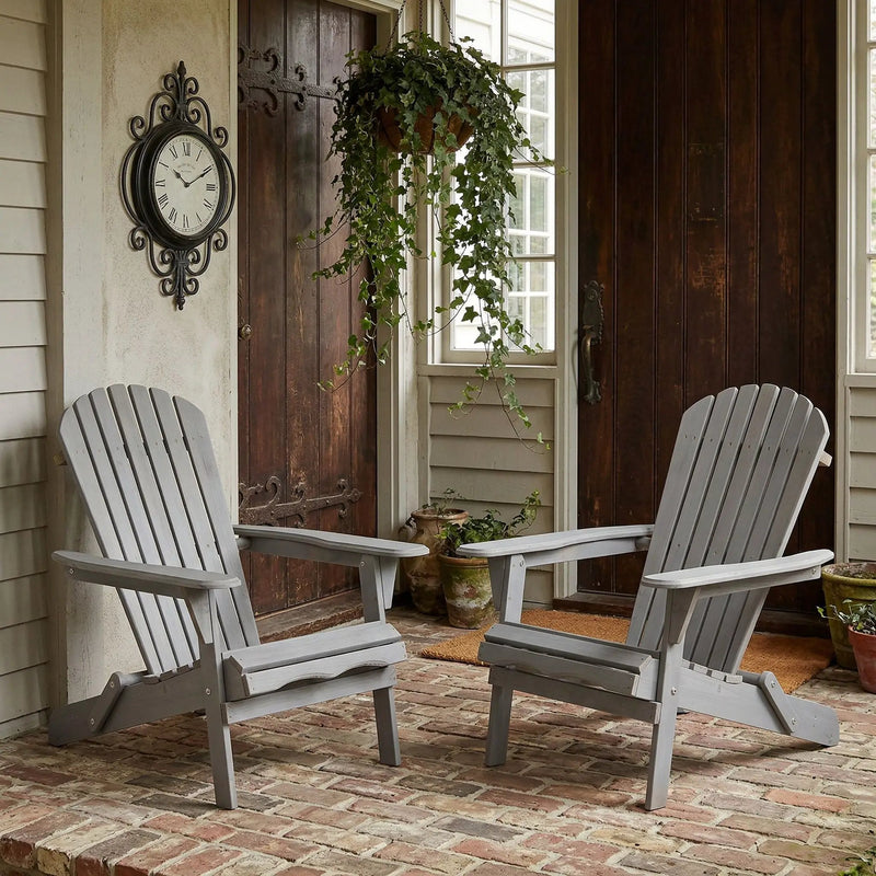 Oversize Outdoor Folding Adirondack Chair, Patio Chair For Garden by Unique Piece Furniture