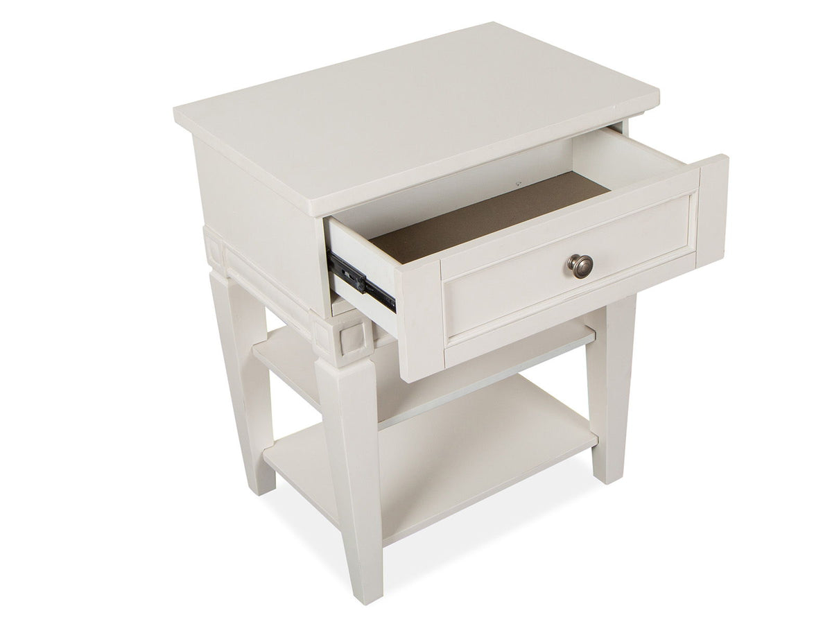 Willowbrook - Open Nightstand - Egg Shell White With Slight Rub Through, photo 6 of 7