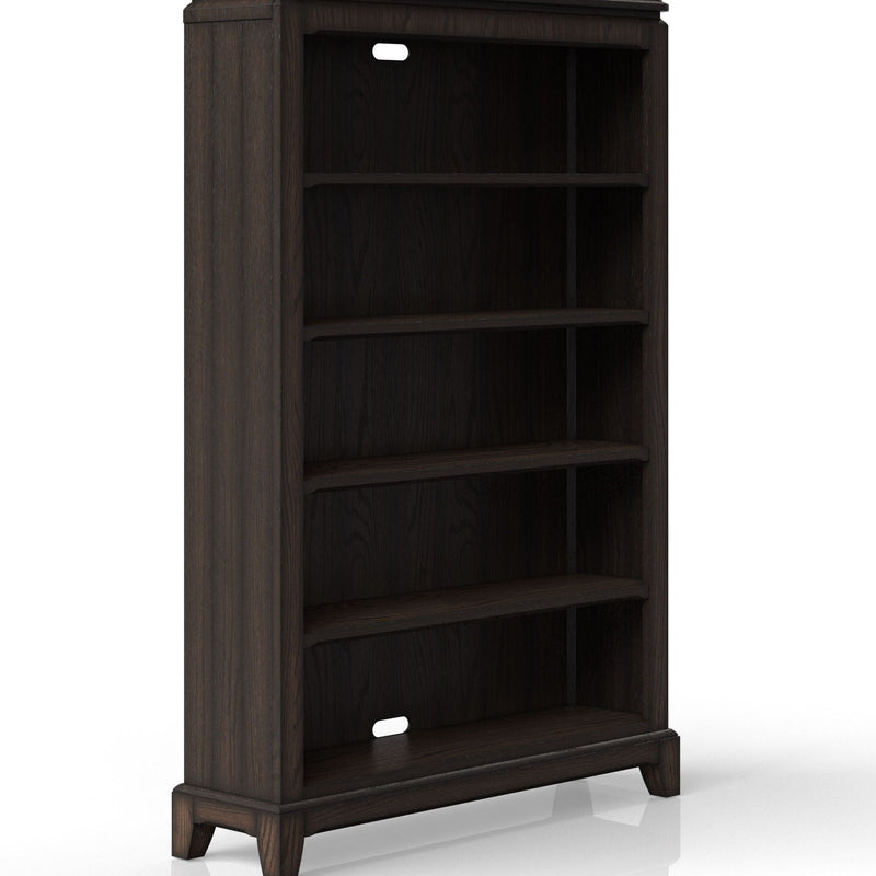 Chocolate Bookcase with Durable Solid Wood & MDF Construction - 72-Inch Height, photo 4 of 5