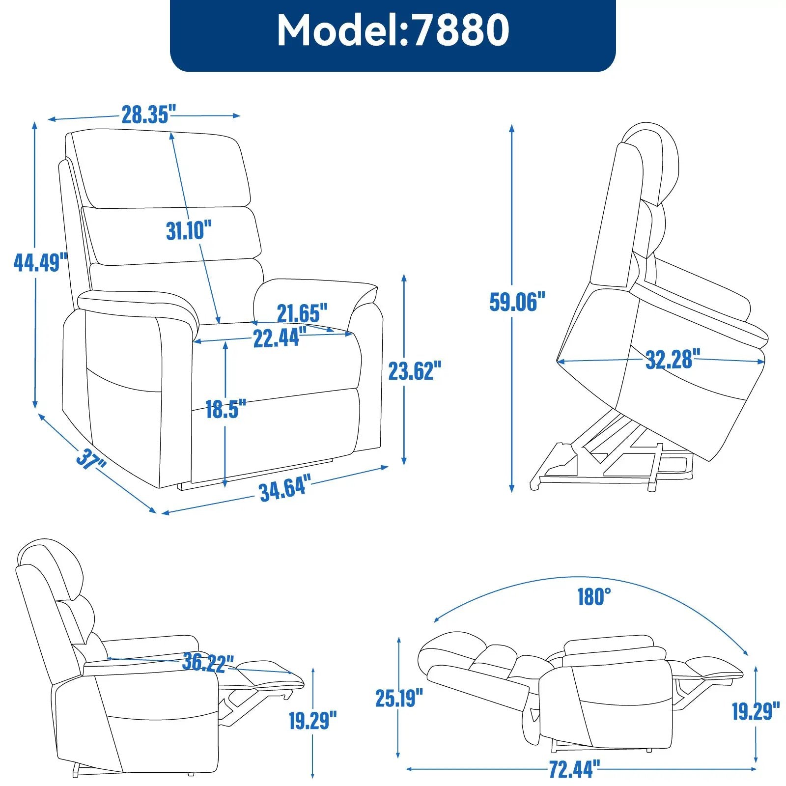 Brown Leatheraire Dual Motor Power Lift Recliner Chair by HouseOfZazla