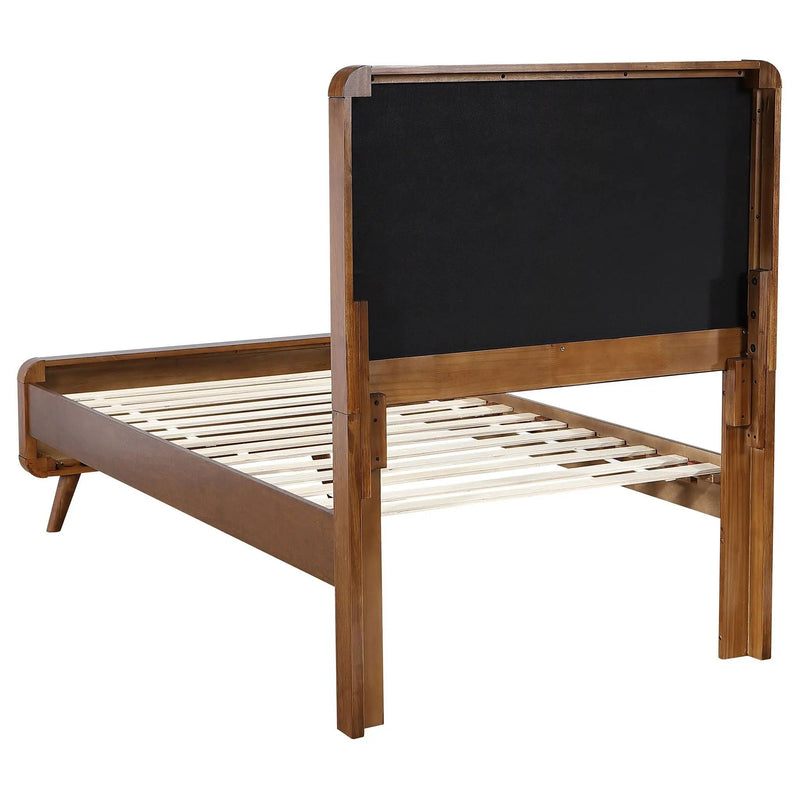 Robyn Wood Twin Platform Bed Dark Walnut by Unique Piece Furniture