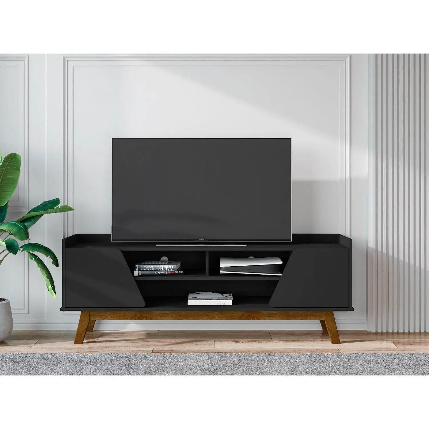 Marcus - TV Stand With 5 Shelves by HouseOfZazla