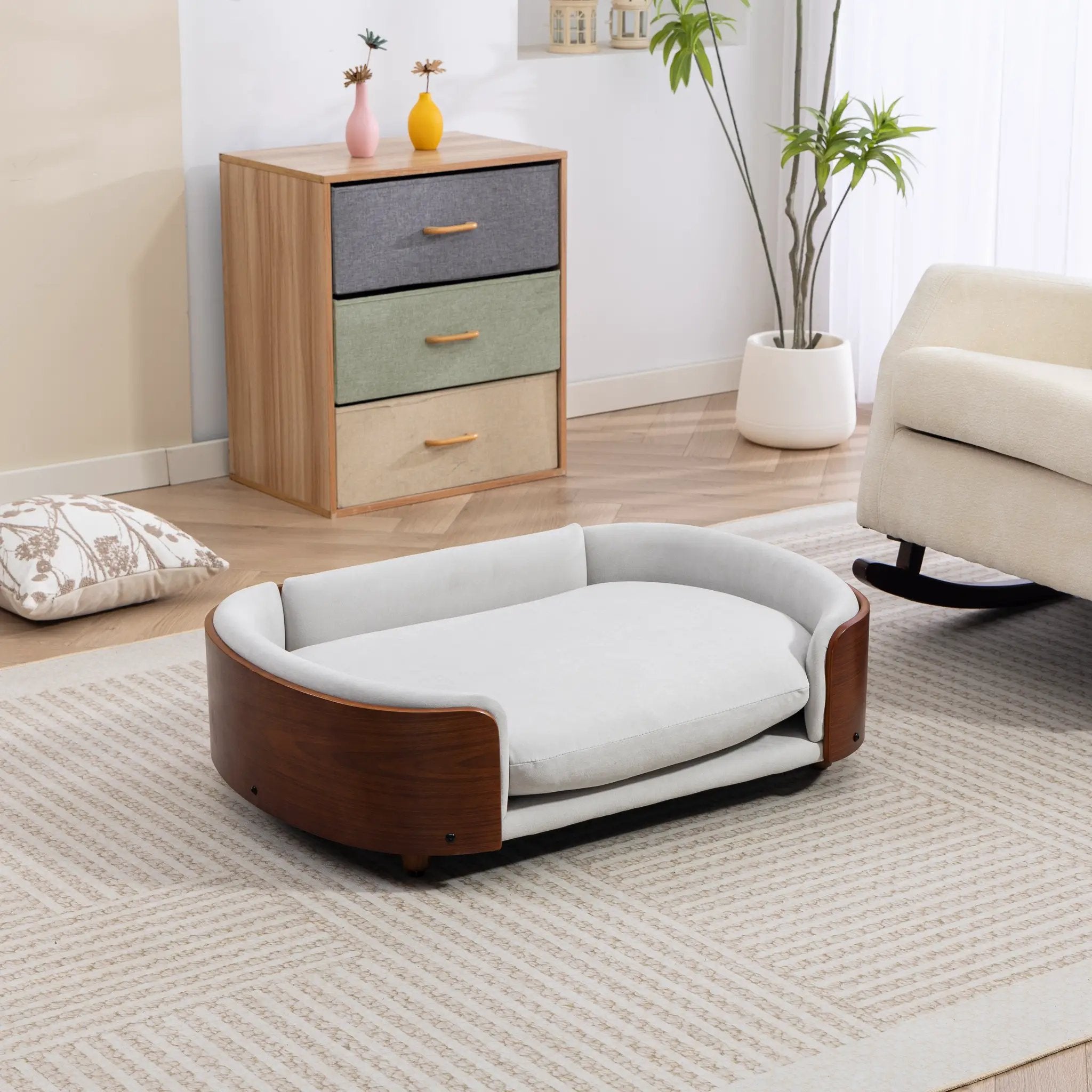 Scandinavian Style Elevated Dog Bed Pet Sofa by HouseOfZazla