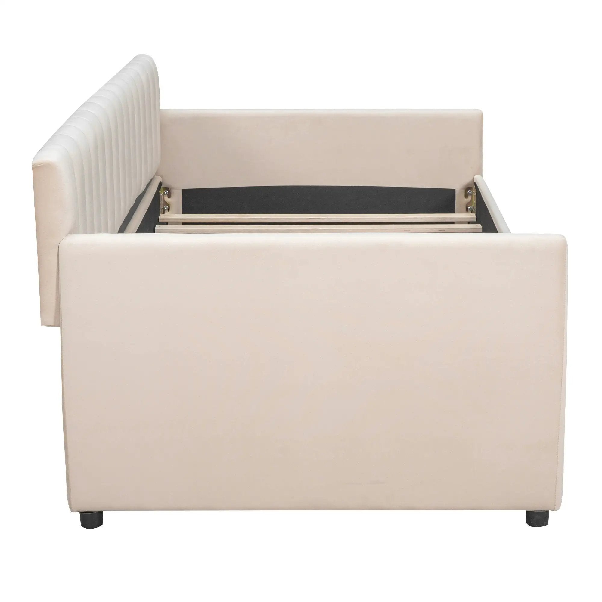 Upholstered Daybed With Slat Support by HouseOfZazla