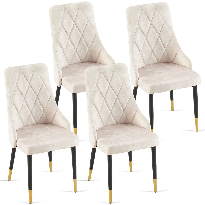 Dining Chairs Living Room Chair Modern Kitchen Armless Side Chair With Metal Legs by HouseOfZazla