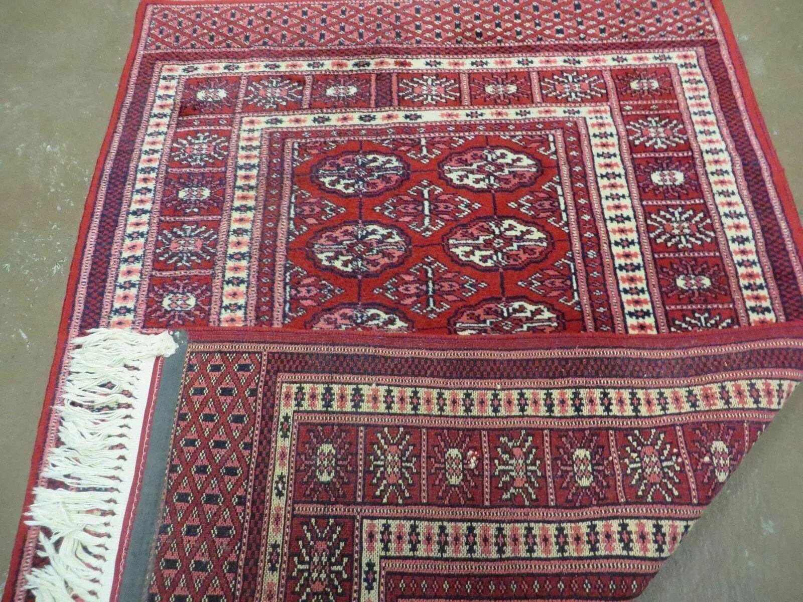 3' X 5' Vintage Fine Handmade Turkoman Bokhara Yamud Rug Carpet Nice by Jewel Rugs