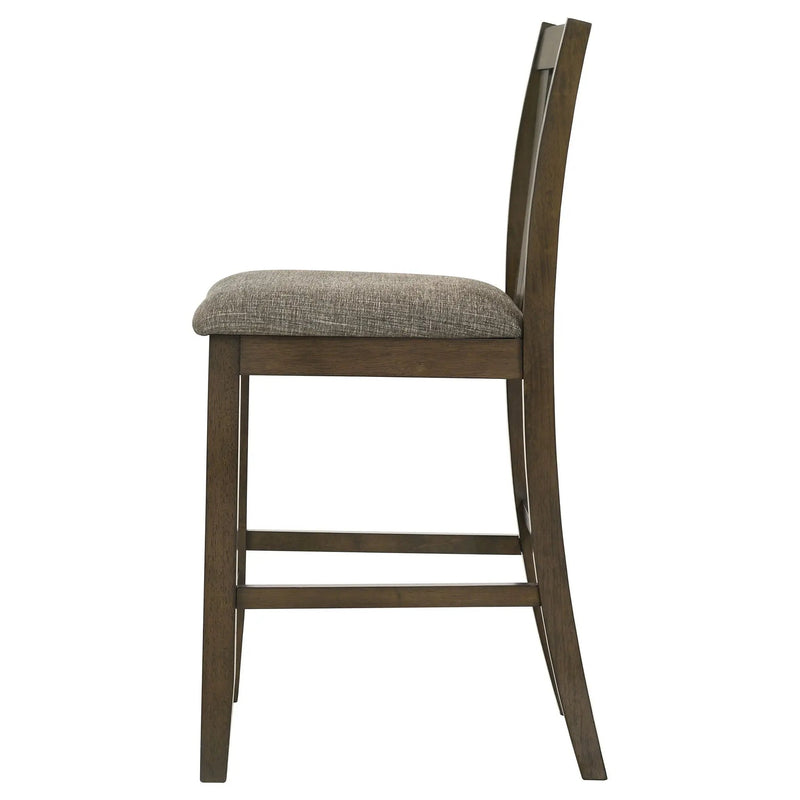 Maxine - Upholstered Counter Height Dining Side Chair (Set of 2) - Brown by HouseOfZazla