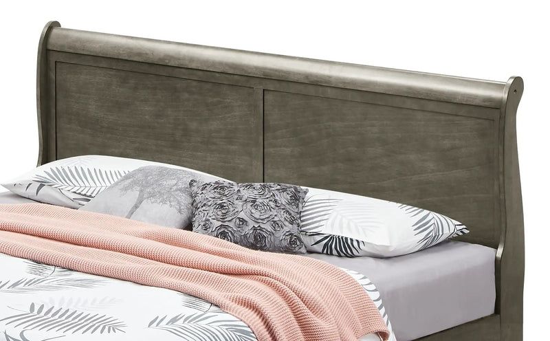 Upholstered Panel Sleigh Bed Design by Unique Piece Furniture