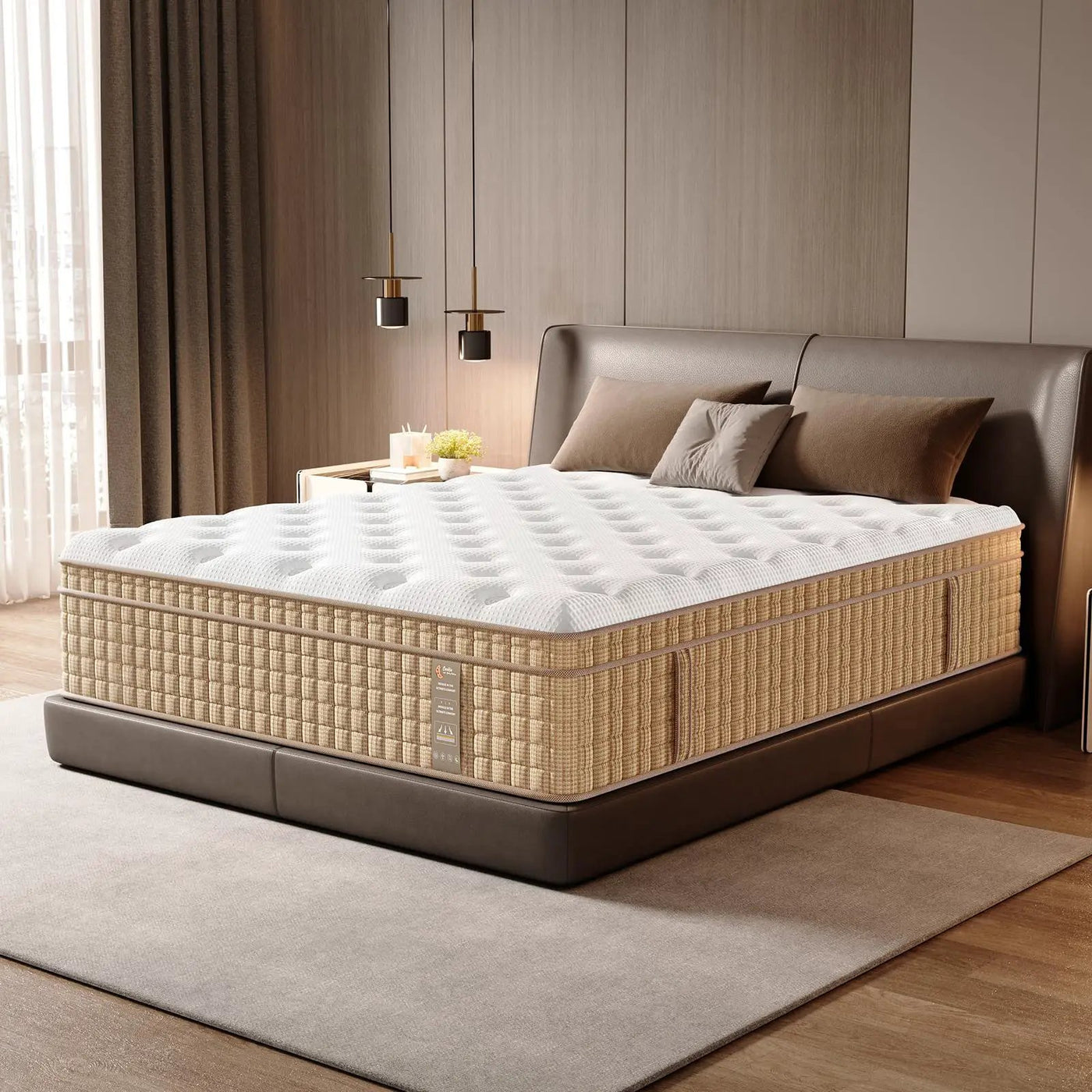 14" Hybrid Mattress With Innerspring & Gel Memory Foam by HouseOfZazla