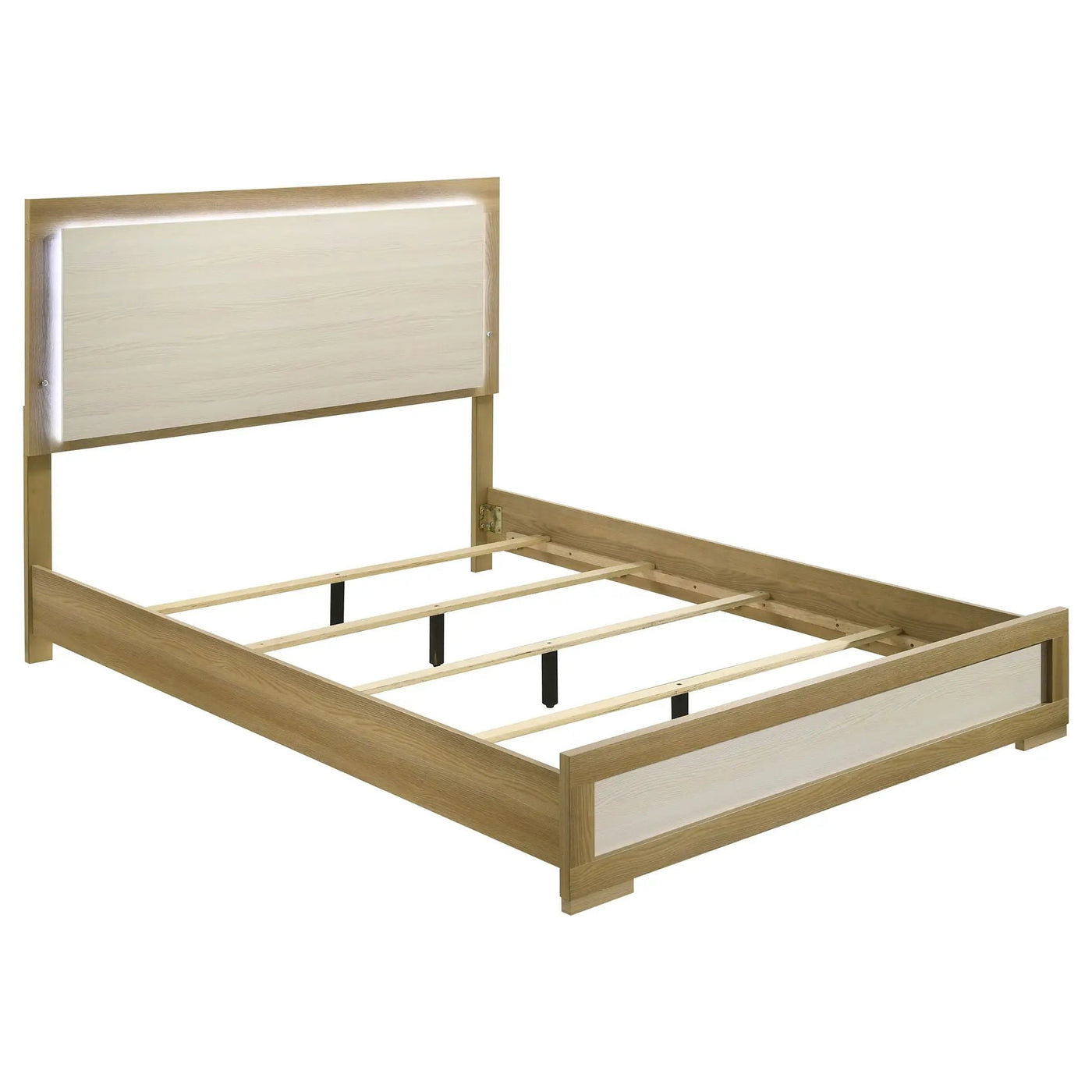 Lincoln - LED Panel Bed With Touch Light Headboard by HouseOfZazla