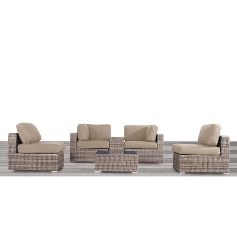 Outdoor Wicker Seating Group With Cushions by Unique Piece Furniture