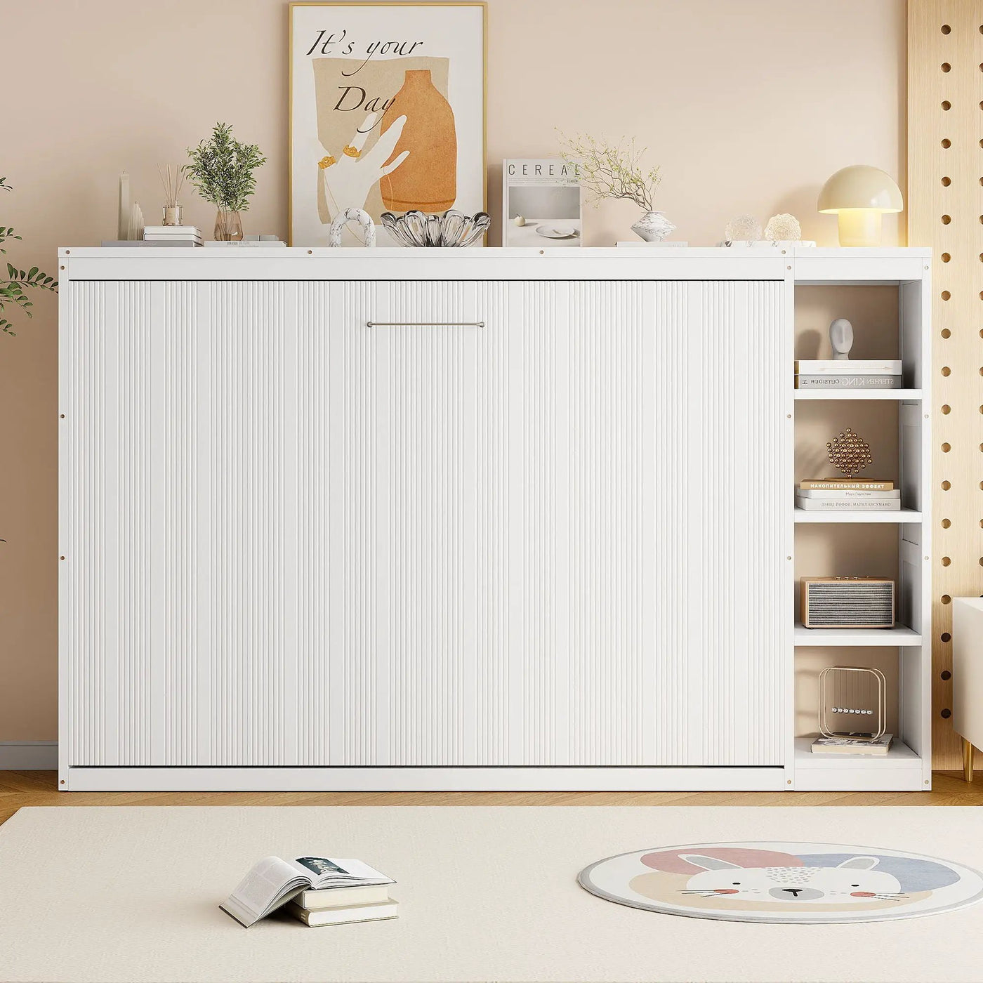 Murphy Bed With Bookshelf And Storage by Unique Piece Furniture