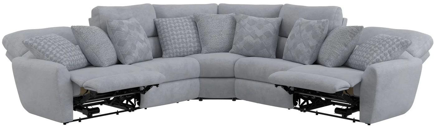 Majesty - Deep Seating Power Reclining Sectional by Unique Piece Furniture