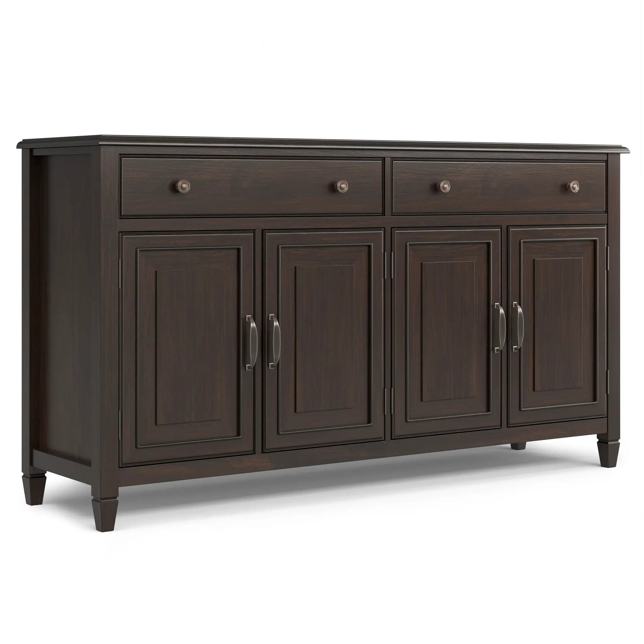 Connaught - Large Sideboard Buffet Storage Cabinet - Brown by HouseOfZazla