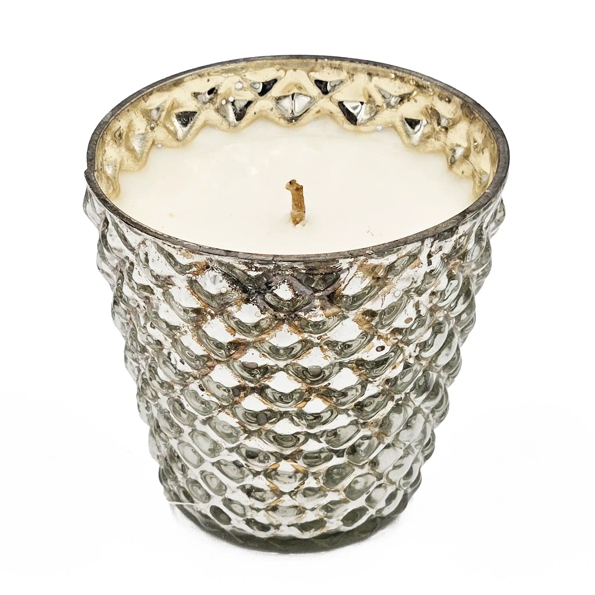 Scented Soy Wax Candle Glass (Set of 4) - Silver by HouseOfZazla