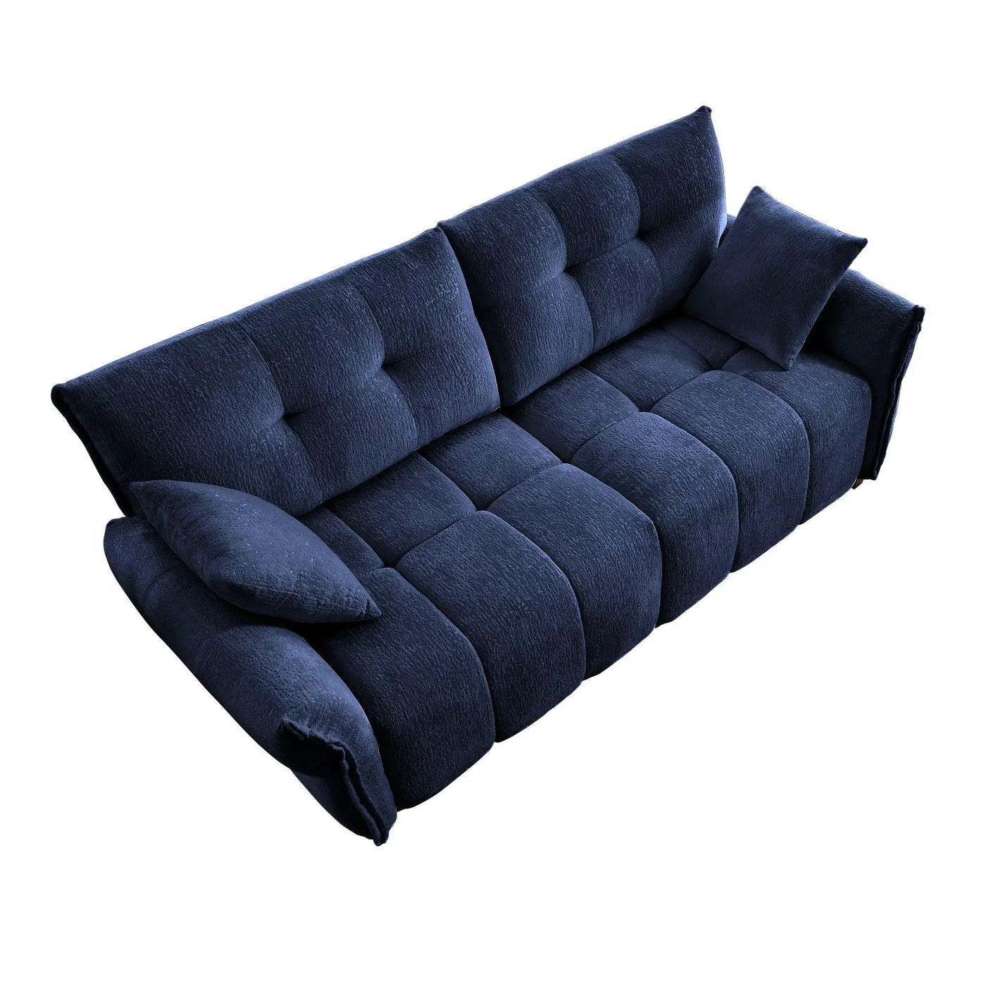 Modern Sofa & Pillows, Textured Cover, High Rebound Cushions by Unique Piece Furniture