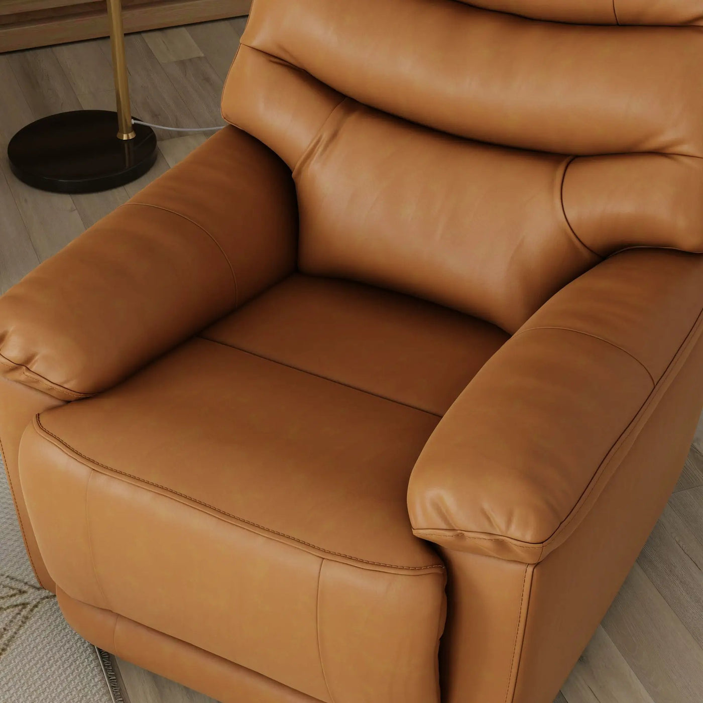 Oslo Antelope - Swivel Glider Recliner With Manual Footrest by Unique Piece Furniture