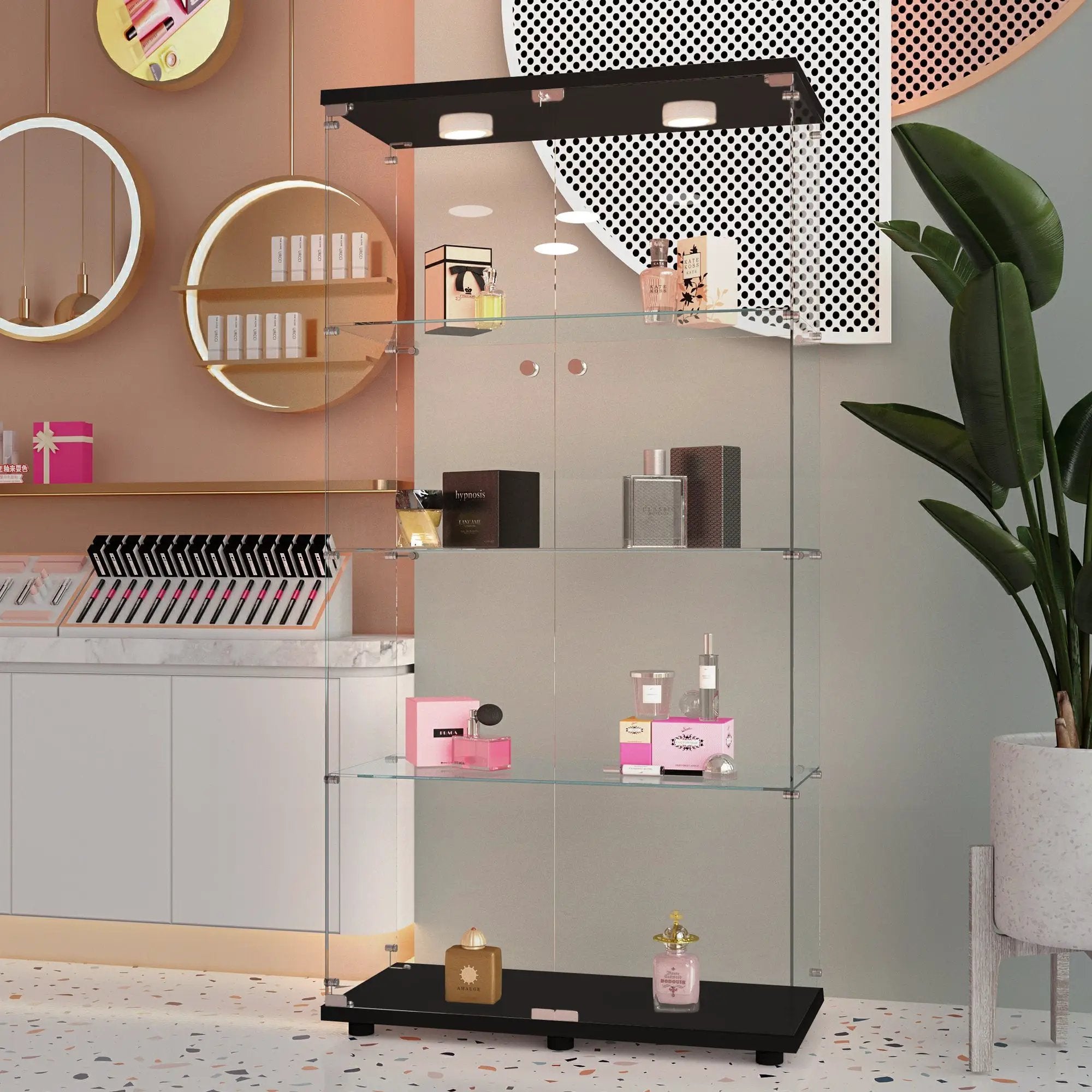 Tempered Glass Display Cabinet by HouseOfZazla