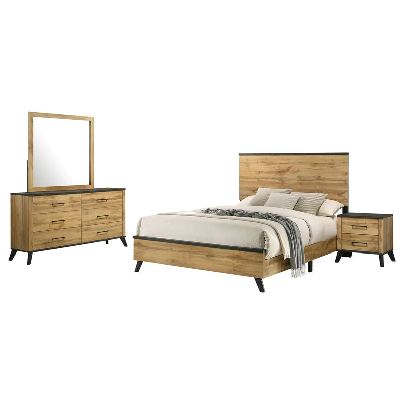 Kaywood 4-piece Queen Bedroom Set Natural Pine by Unique Piece Furniture