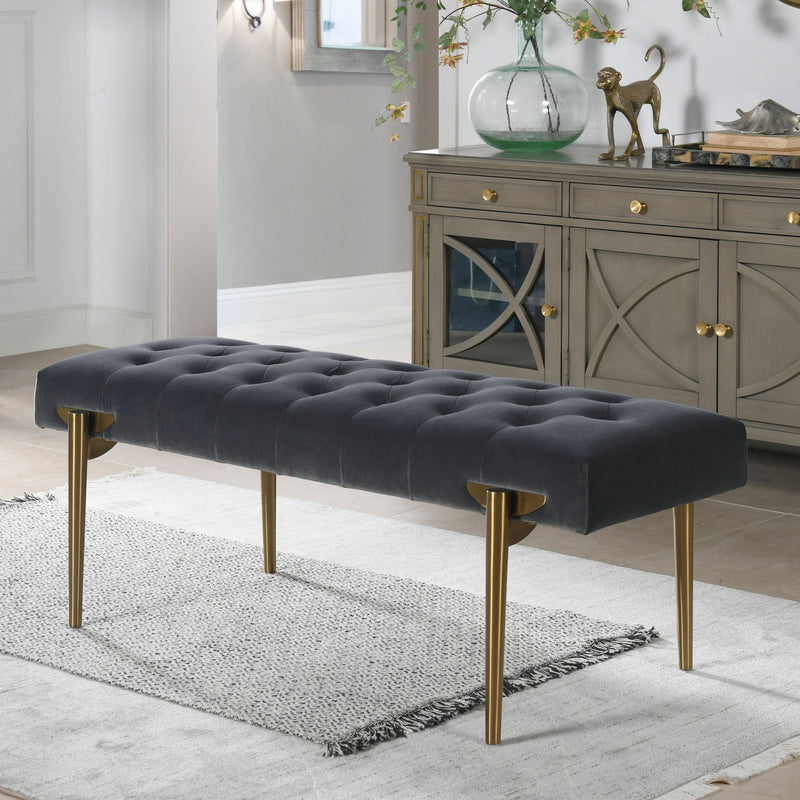 Aria - Upholstered Accent Bench by HouseOfZazla
