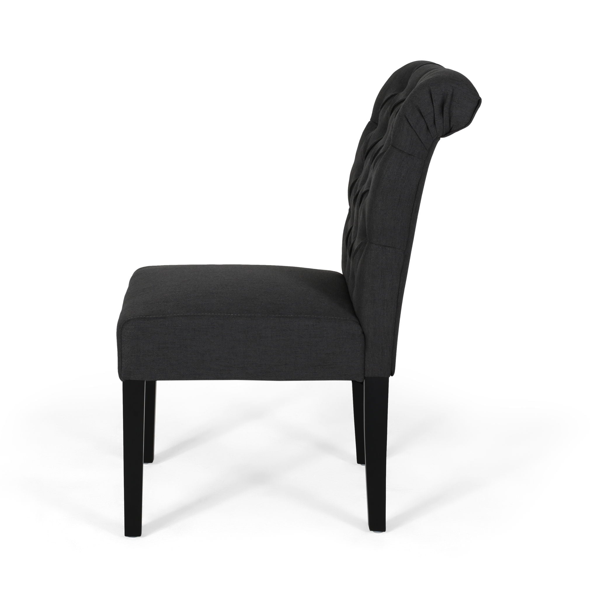 Broxton Tuft Dining Rolltop Chairs With Button Tufted Backrest (Set of 2) by HouseOfZazla