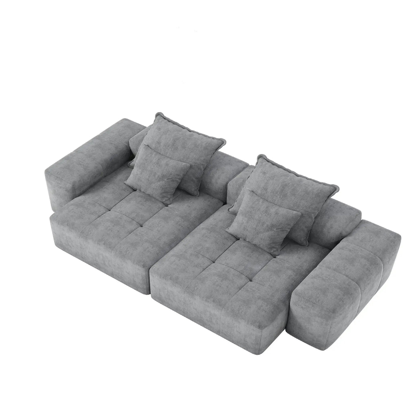 Modern Oversized DIY Combination Modular Sectional Sofa With Pillows by HouseOfZazla