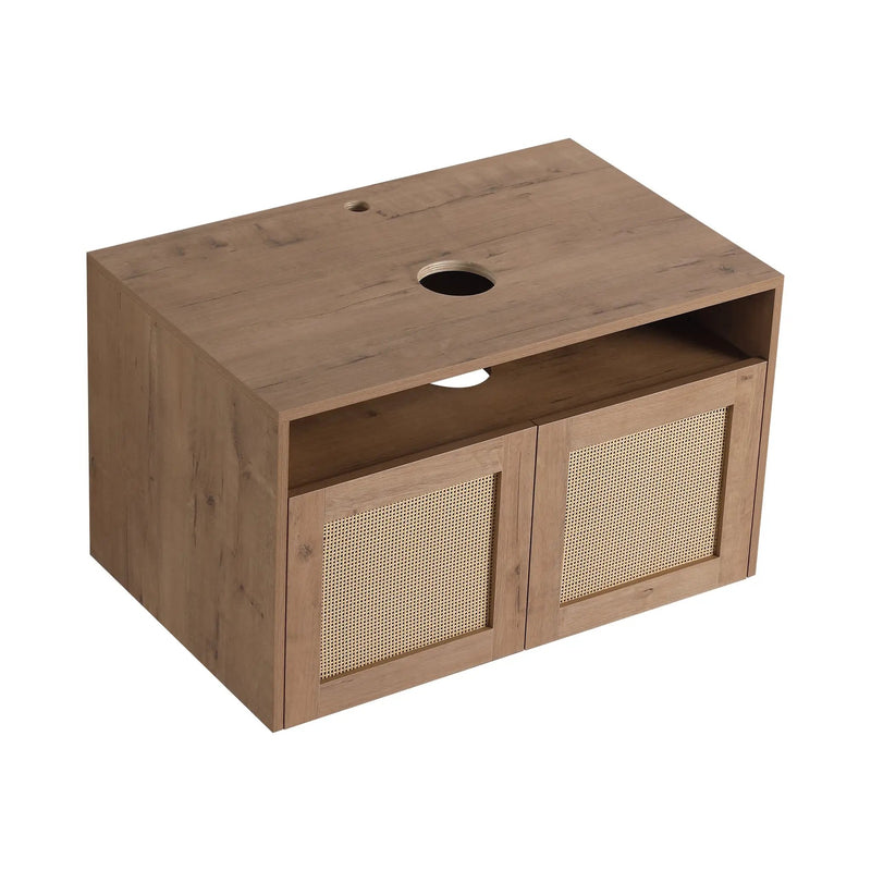 30" Bathroom Cabinet, 2-Soft Close Door, Float Mounting Design by HouseOfZazla