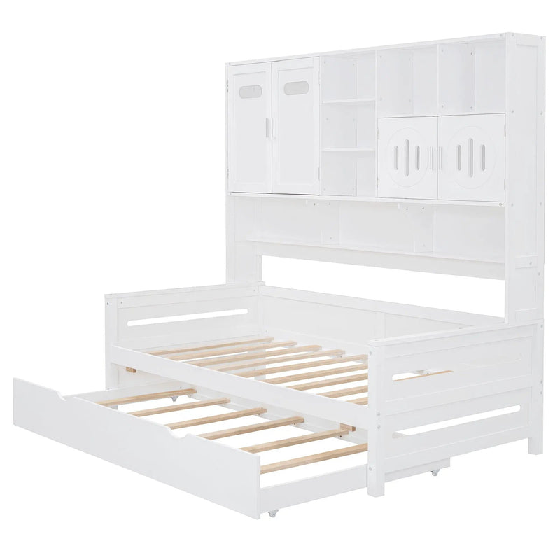 Daybed With All-In-One Cabinet And Shelf by Unique Piece Furniture