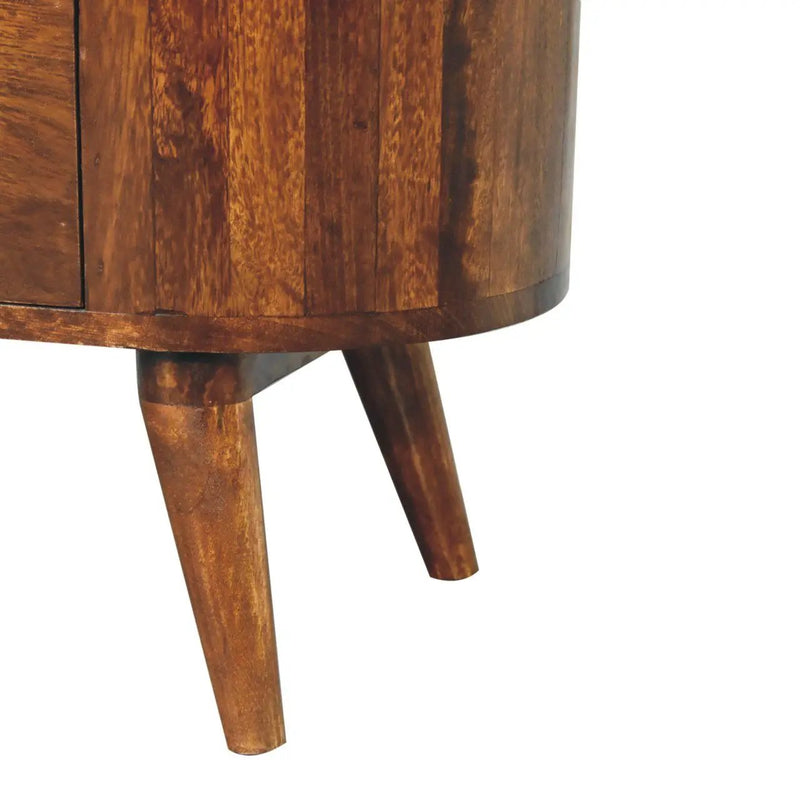 Cortez - T Bar Open Slot Cabinet - Dark Brown by HouseOfZazla