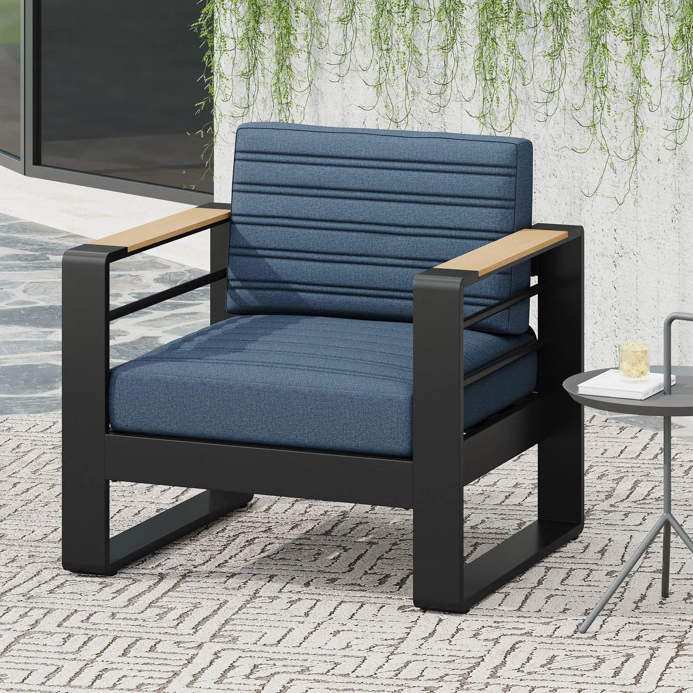 Giovanna Club Chair Set With Aluminum Frame by HouseOfZazla