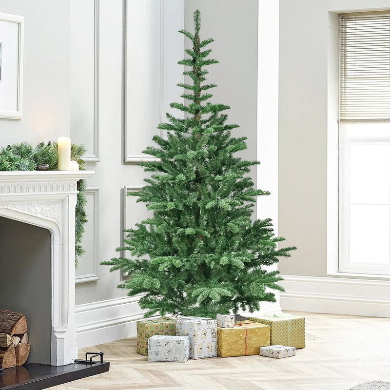 8ft Pre-Lit Christmas Tree with 500 Warm LED Lights by HouseOfZazla
