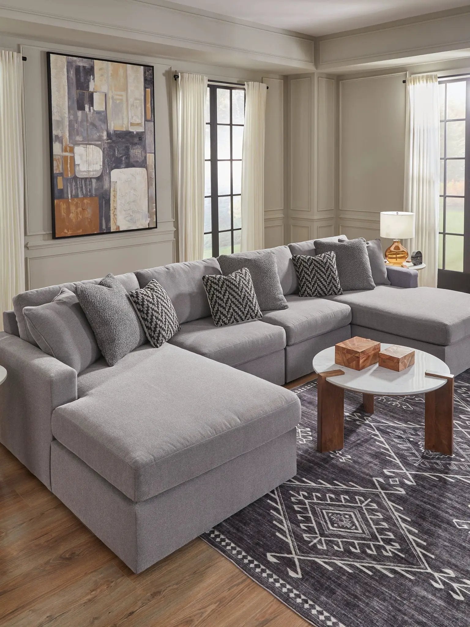 Modmax - Sectional - Granite by Unique Piece Furniture