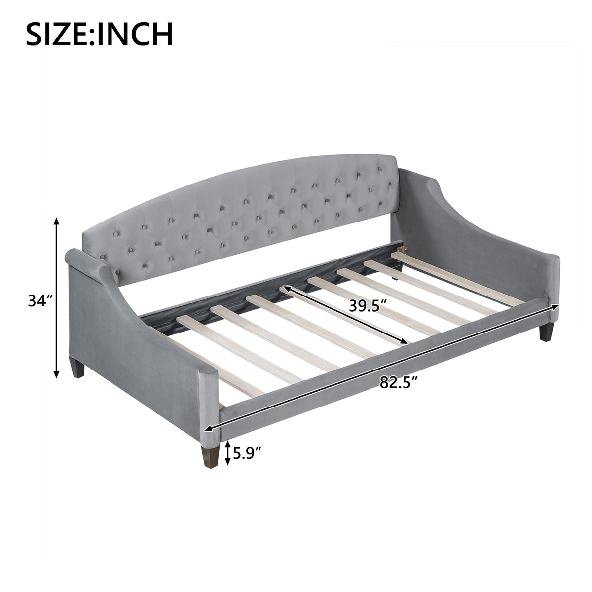 Modern Tufted Button Daybed, photo 24 of 28