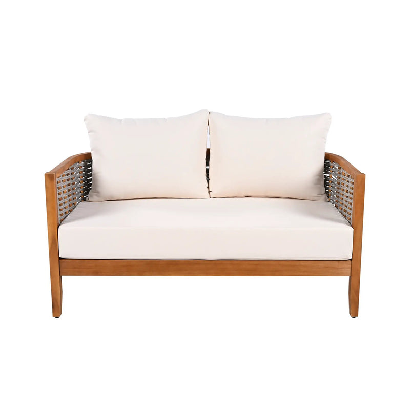 Outdoor Unique Tub Design 4-Seat Sofa Set with Woven Rope by HouseOfZazla