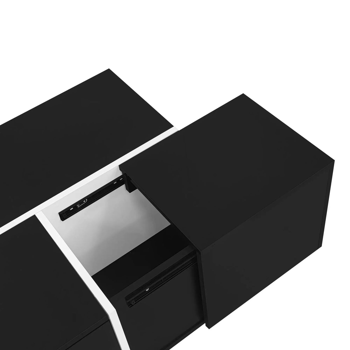 Extendable Coffee Table With 2 Hidden Storage Space And 2 Drawers For Living Room by HouseOfZazla