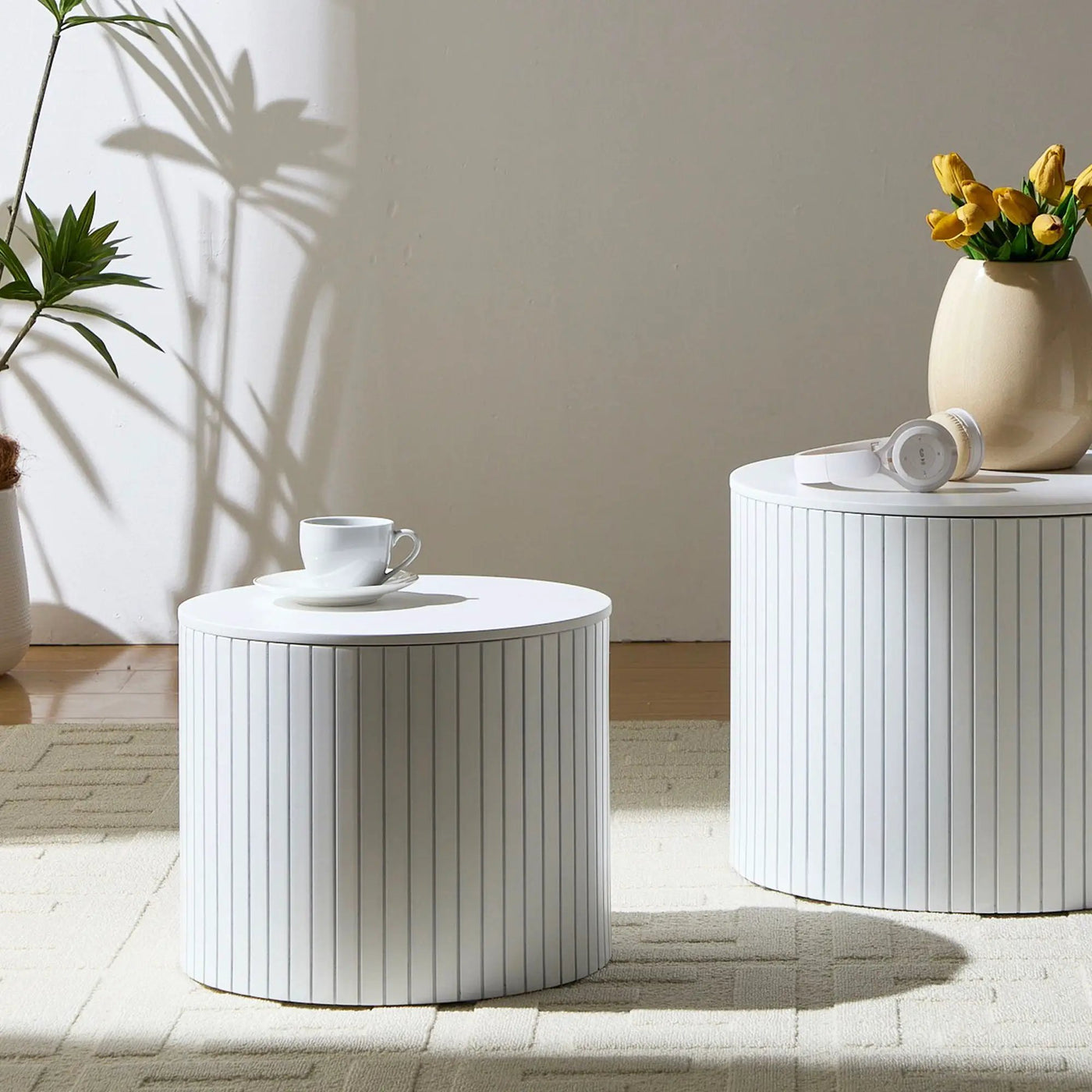 Handcrafted Nested Table Set, 2 Pieces by HouseOfZazla