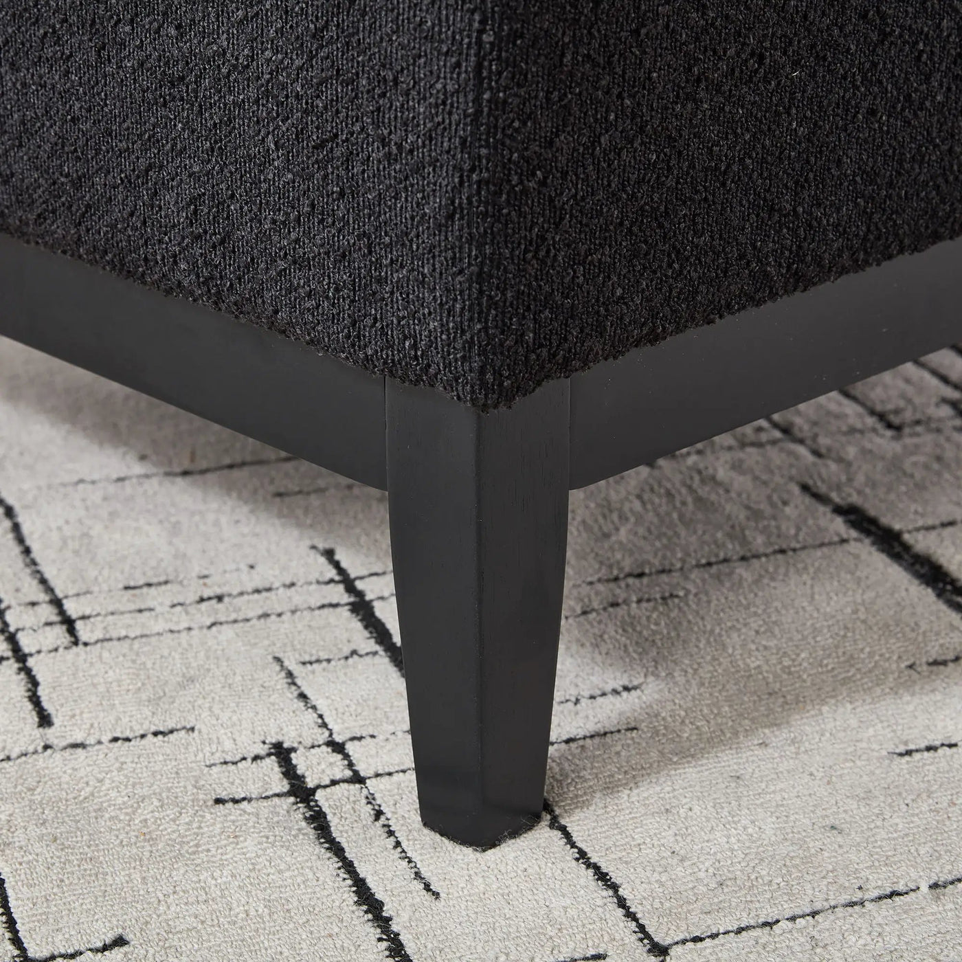 Upholstered Storage Ottoman With Reversible Lid Coffee Table With Rubberwood Legs by HouseOfZazla