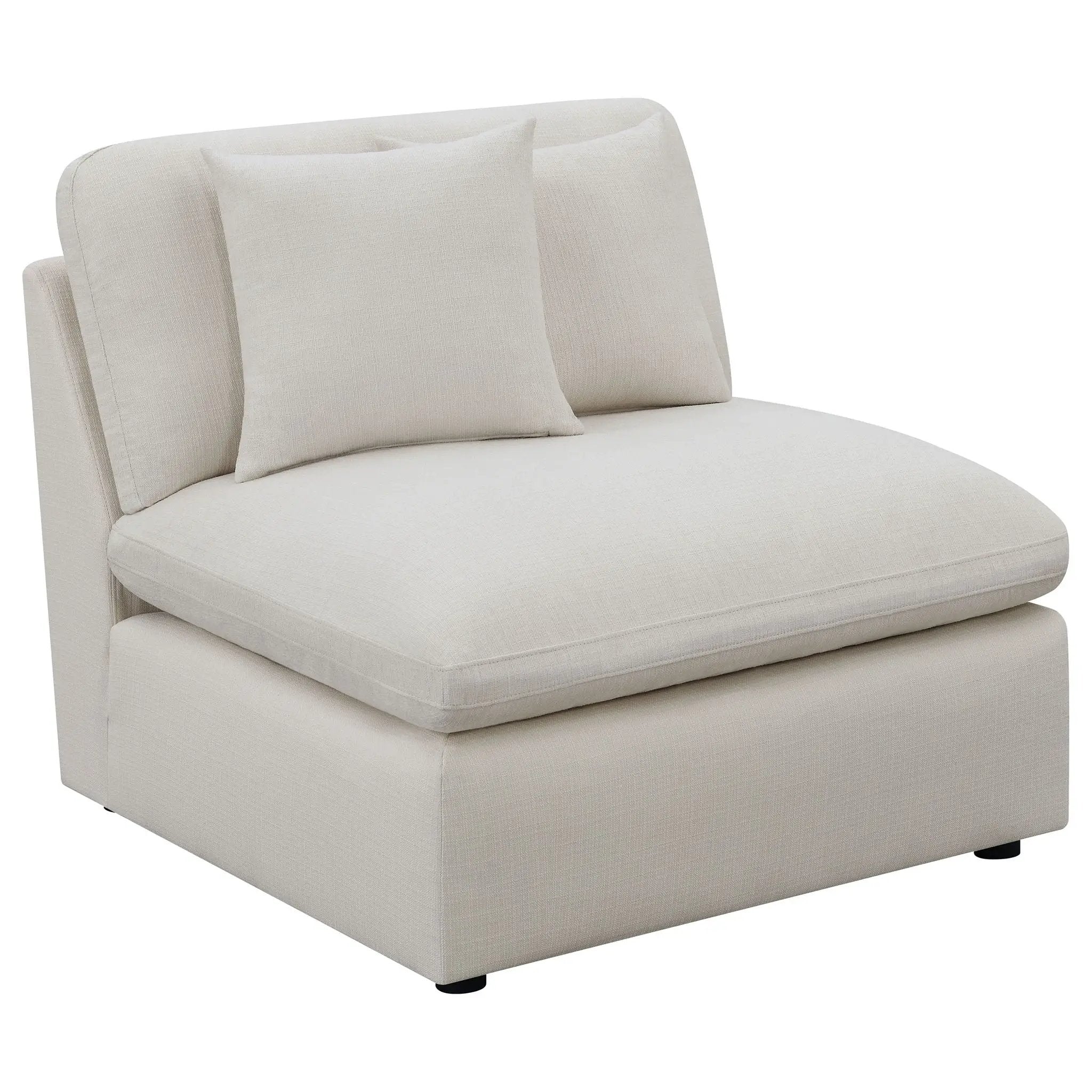 Hobson 4-piece Upholstered Modular Sectional Sofa Ivory by Unique Piece Furniture