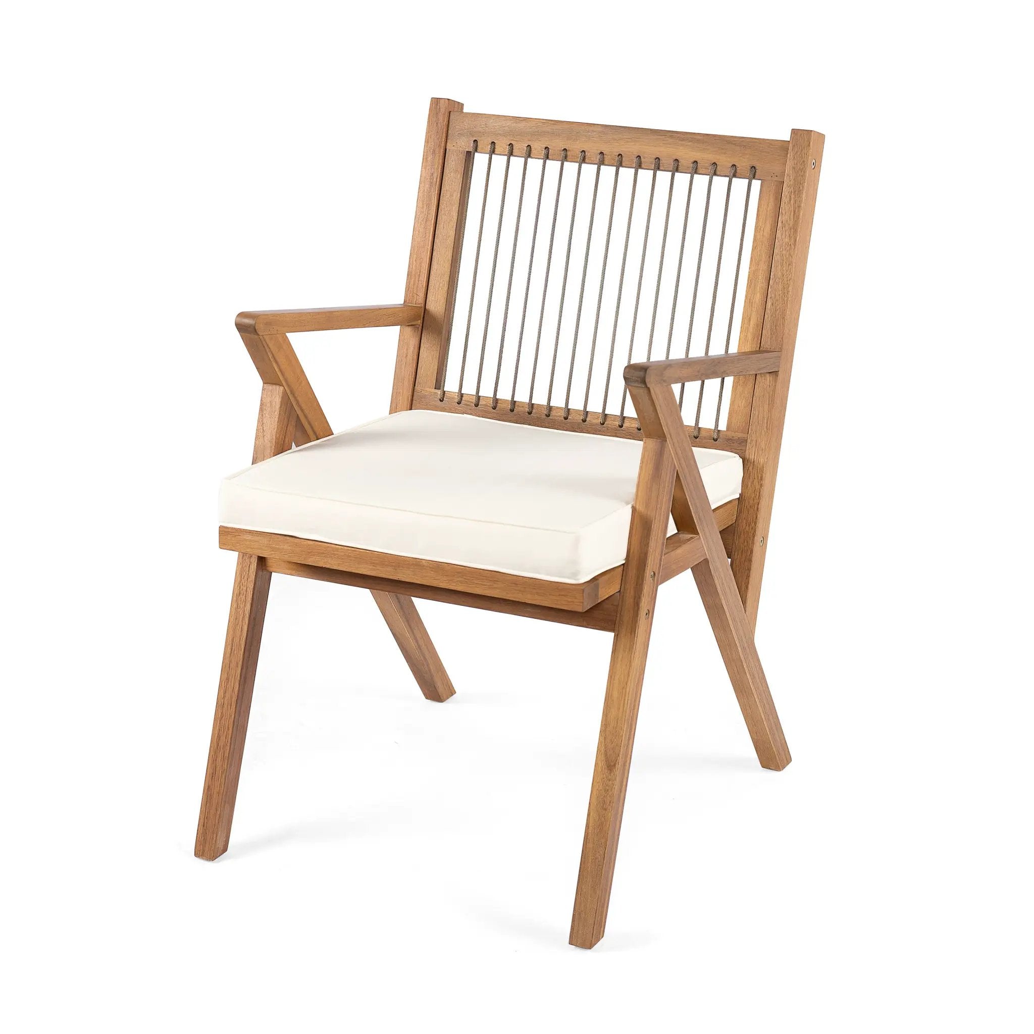 Patio Dining Chair with Cushion (Set of 2) by HouseOfZazla