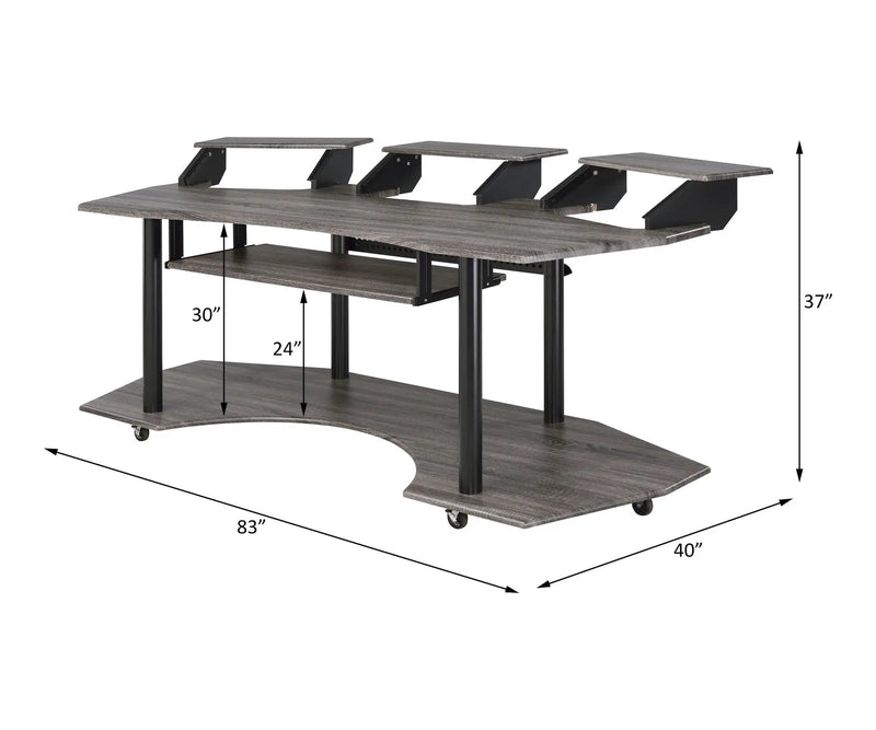 Eleazar - Music Recording Studio Desk - Wood by Unique Piece Furniture
