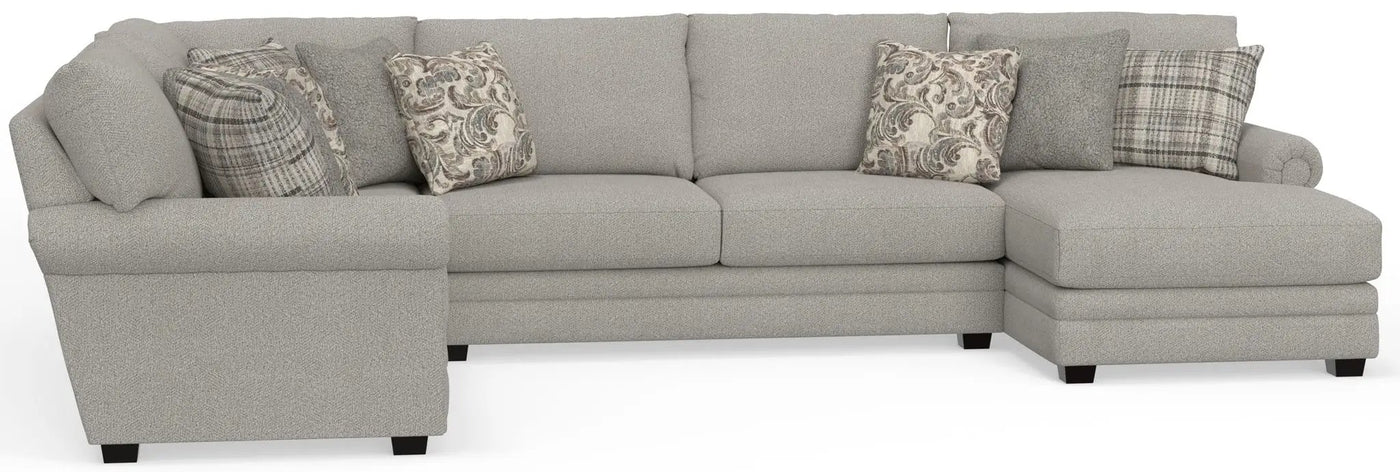 Livingston - Sectional With Comfort Coil Seating And Accent Pillows Included by Unique Piece Furniture