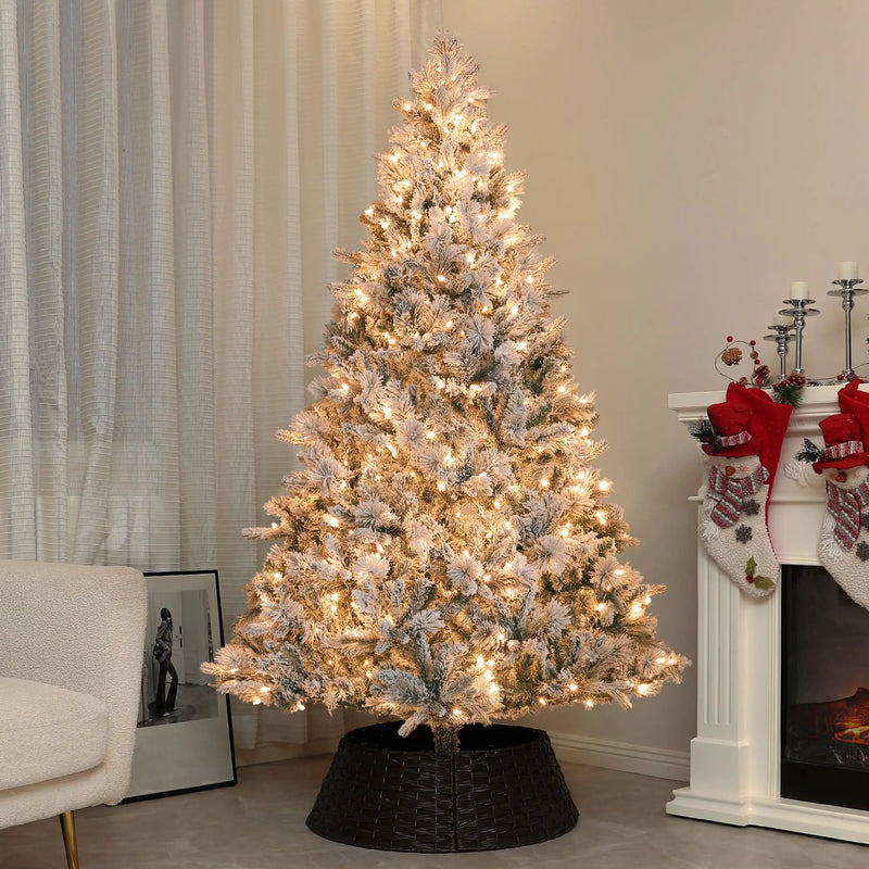 HOMCOM 7.5 ft Pre-Lit Artificial Christmas Tree by HouseOfZazla