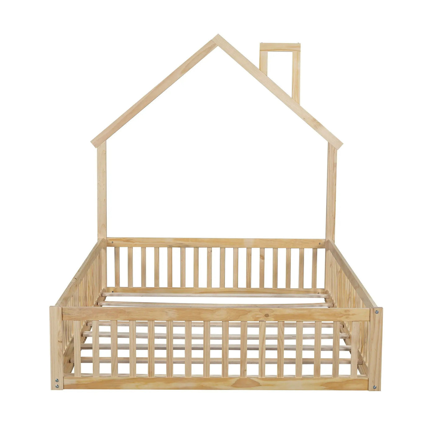 House Platform Bed With Guardrail by HouseOfZazla