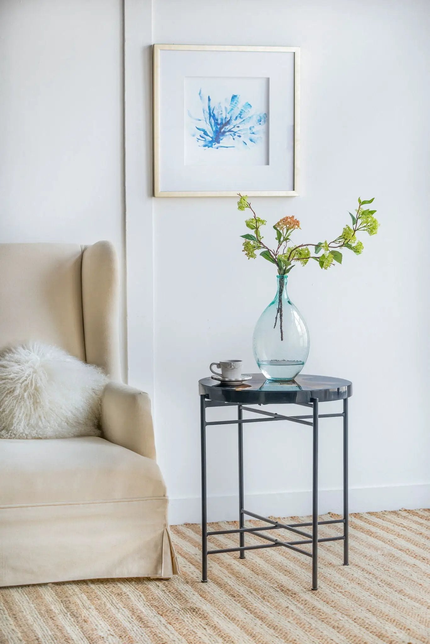Side Table - Black / Brown by HouseOfZazla
