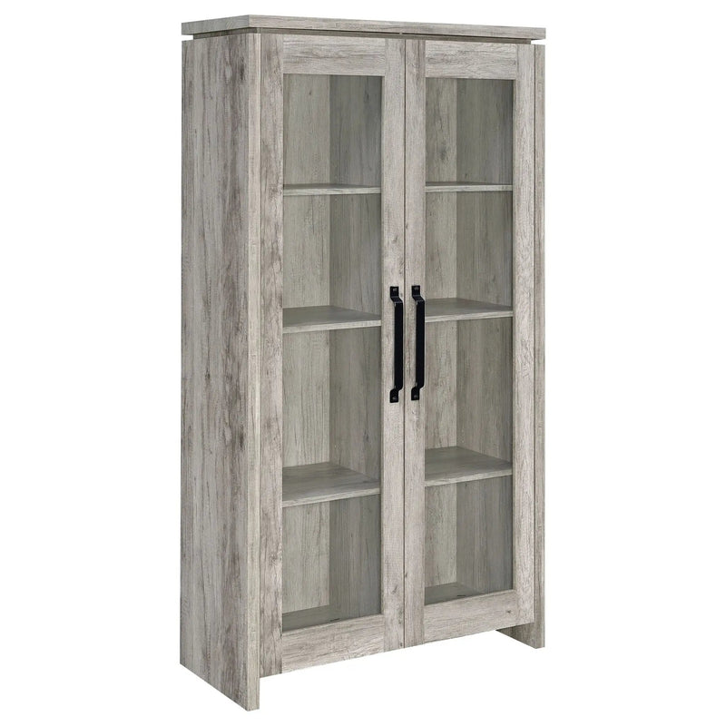 Myerson - 2 Door Tall Cabinet - Gray by HouseOfZazla