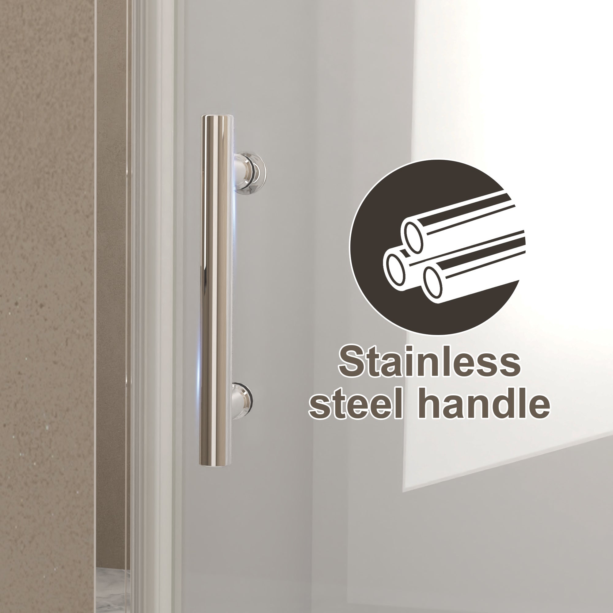 29-28" x 72" Bifold Shower Door, 1/4" (6mm) Tempered Glass by HouseOfZazla