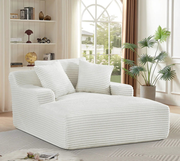 Cloudline - Oversized Chaise Lounge, Modern Comfy Couch With Full Foam Cushioning, Cozy Sleeper Sofabed, photo 2 of 21