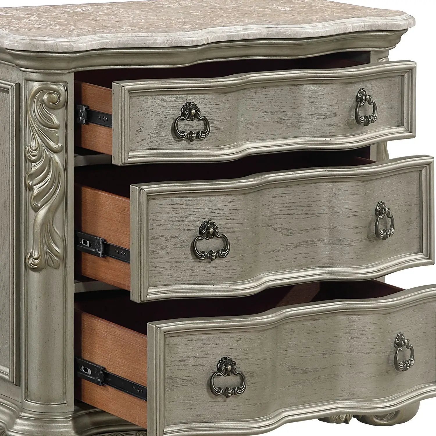 Bella - Nightstand - Champagne by HouseOfZazla