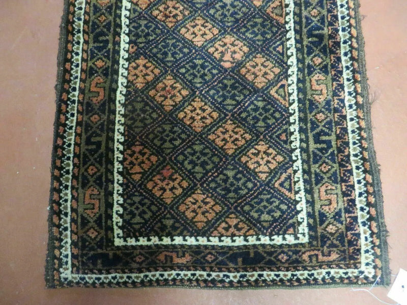 2' X 3' Antique Handmade Pakistani Bokhara Turkoman Balouchi Wool Rug Mat Nice by Jewel Rugs